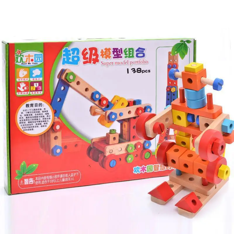 Wooden Screw Assembly Building Blocks Toys For Kids Montessori Baby Educational Shape Cognition Assembled Tool Children Toy
Wooden Screw Assembly Building Blocks Toys For Kids Montessori Baby Educational Shape Cognition Assembled Tool Children Toy