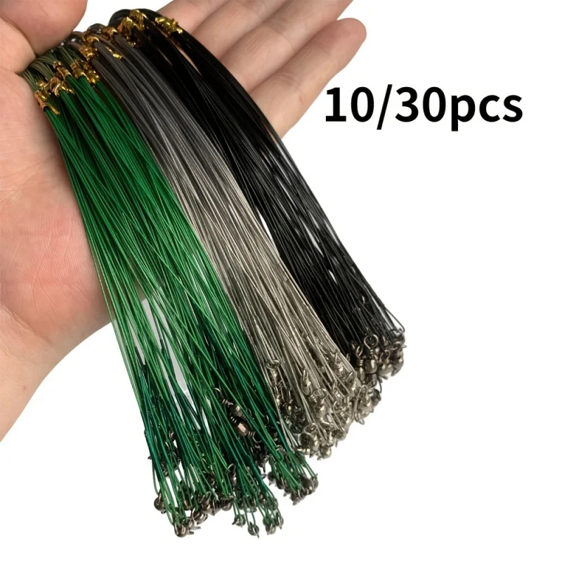 Durable Anti-Bite Steel Fishing Line with Swivel - Available in 15cm, 20cm, 25cm, and 30cm Lengths
Durable Anti-Bite Steel Fishing Line with Swivel - Available in 15cm, 20cm, 25cm, and 30cm Lengths