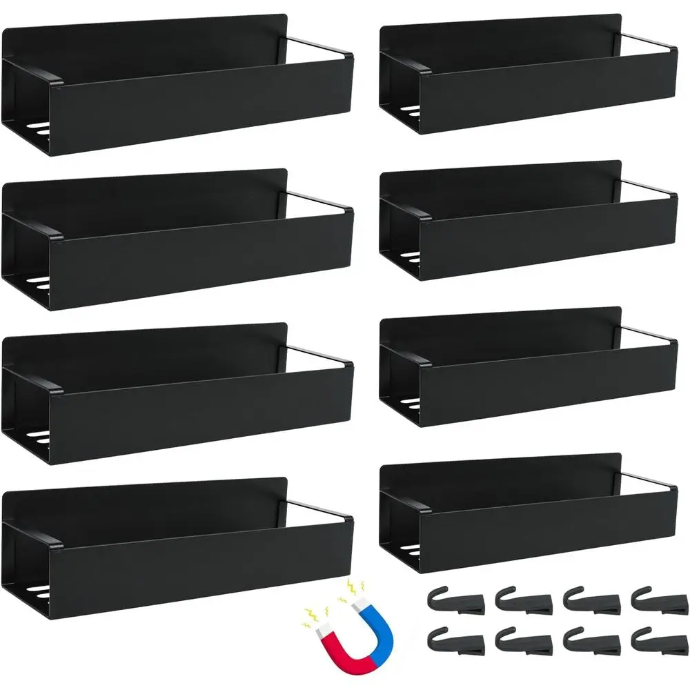 Magnetic Wall Mount Spray Can Holder - 8-Piece Set for Toolbox, Garage, and Workspace (Black)
Magnetic Wall Mount Spray Can Holder - 8-Piece Set for Toolbox, Garage, and Workspace (Black)