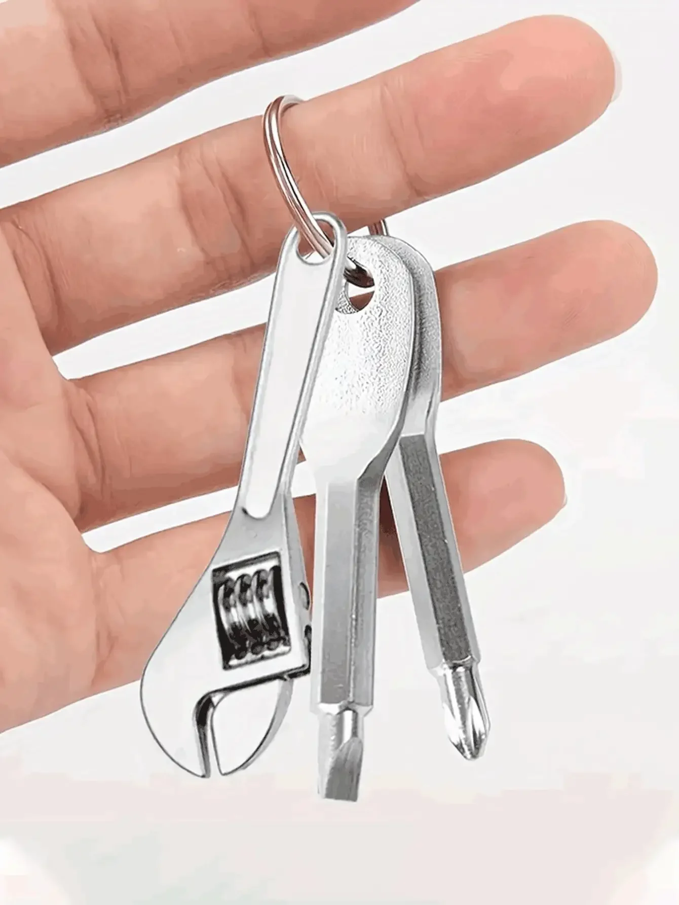 3pcs Mini Screwdriver Set With Keychain, Adjustable Metal Pocket Tool Kit, Suitable For Camping Accessories, Multifunctional Mini Wrench Keyring - Universal Tools For Car, Bicycle, Motorcycle Repair - Creative Gifts For Men
3pcs Mini Screwdriver Set With Keychain, Adjustable Metal Pocket Tool Kit, Suitable For Camping Accessories, Multifunctional Mini Wrench Keyring - Universal Tools For Car, Bicycle, Motorcycle Repair - Creative Gifts For Men