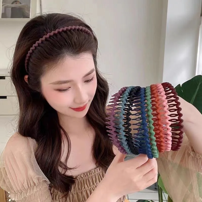 Fashion Wave Headbands for Women Solid Color Toothed Non-slip Hair Bands Girl Face Wash Sports Hairbands Hair Accessories
Fashion Wave Headbands for Women Solid Color Toothed Non-slip Hair Bands Girl Face Wash Sports Hairbands Hair Accessories