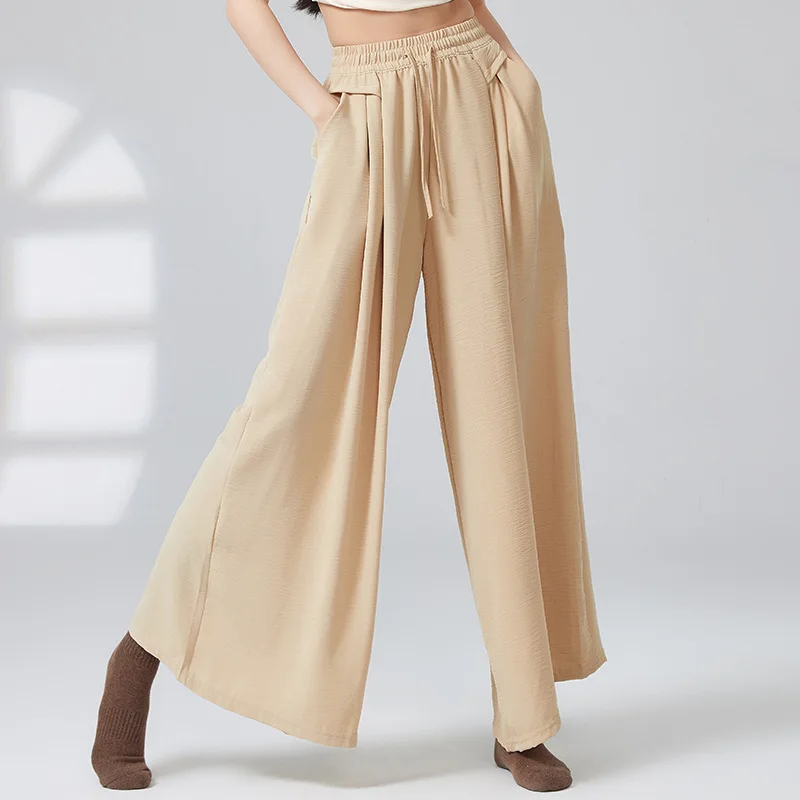 Classical dance pants can be worn daily straight wide-leg pants, modern Chinese dance adult practice clothes for women
Classical dance pants can be worn daily straight wide-leg pants, modern Chinese dance adult practice clothes for women