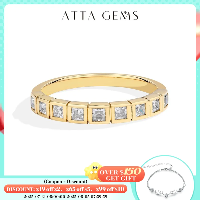 ATTAGEMS All lab Diamond Ring Princess cut 2*2mm Pure 10k 14K 18K Gold for Women Engagement Wedding Matching band High Jewellery
ATTAGEMS All lab Diamond Ring Princess cut 2*2mm Pure 10k 14K 18K Gold for Women Engagement Wedding Matching band High Jewellery