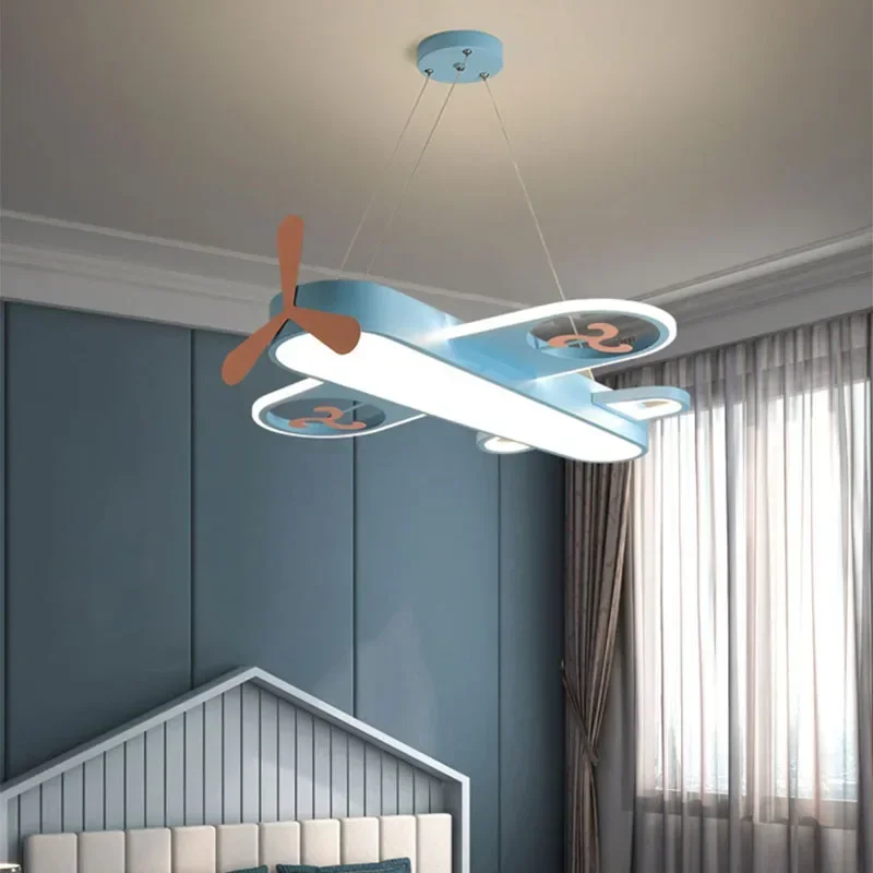 Modern Blue Pink Aircraft LED Chandelier for Bedroom Living Dining Children's Baby Room Nursery Nordic Indoor Decoration Light
Modern Blue Pink Aircraft LED Chandelier for Bedroom Living Dining Children's Baby Room Nursery Nordic Indoor Decoration Light