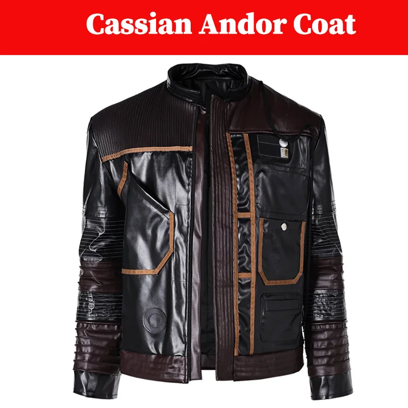 Cassian Andor Jacket Cosplay Costume 2025 TV Space Battle Disgusie Outfits Men Pu Leather Coat Halloween Party Carnival Suits
Cassian Andor Jacket Cosplay Costume 2025 TV Space Battle Disgusie Outfits Men Pu Leather Coat Halloween Party Carnival Suits