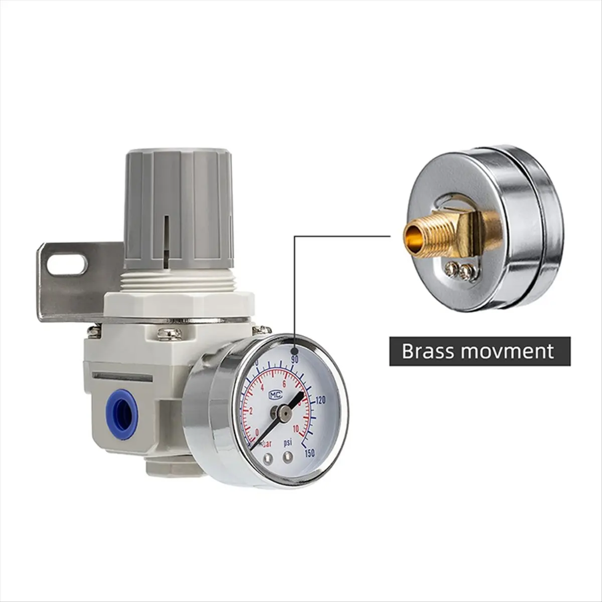 Mini Air Pressure Regulator Compact for Small Air Compressors, DIY Projects Air Pressure Reducing Valve
Mini Air Pressure Regulator Compact for Small Air Compressors, DIY Projects Air Pressure Reducing Valve
