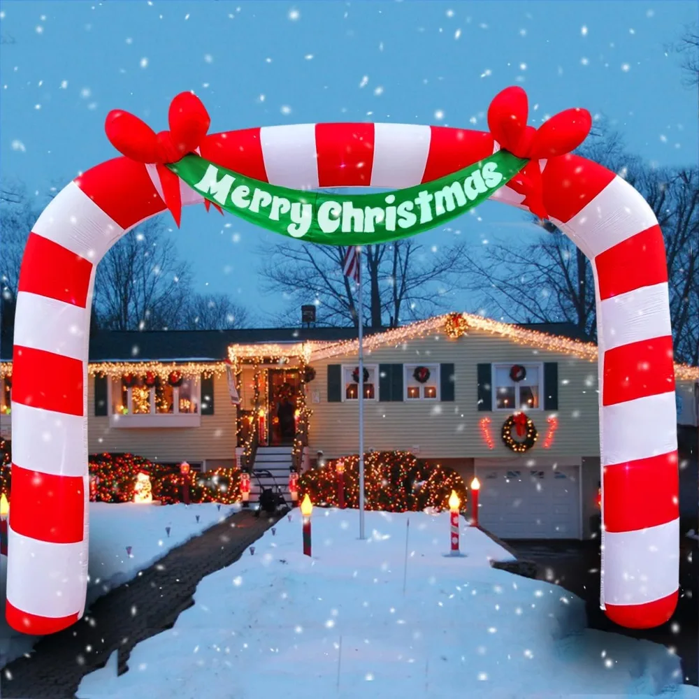 Event & Party Christmas Inflatable Giant Candy Cane Arch Decoration with LED LightingSuitable for Christmas Lawns and Courtyards
Event & Party Christmas Inflatable Giant Candy Cane Arch Decoration with LED LightingSuitable for Christmas Lawns and Courtyards
