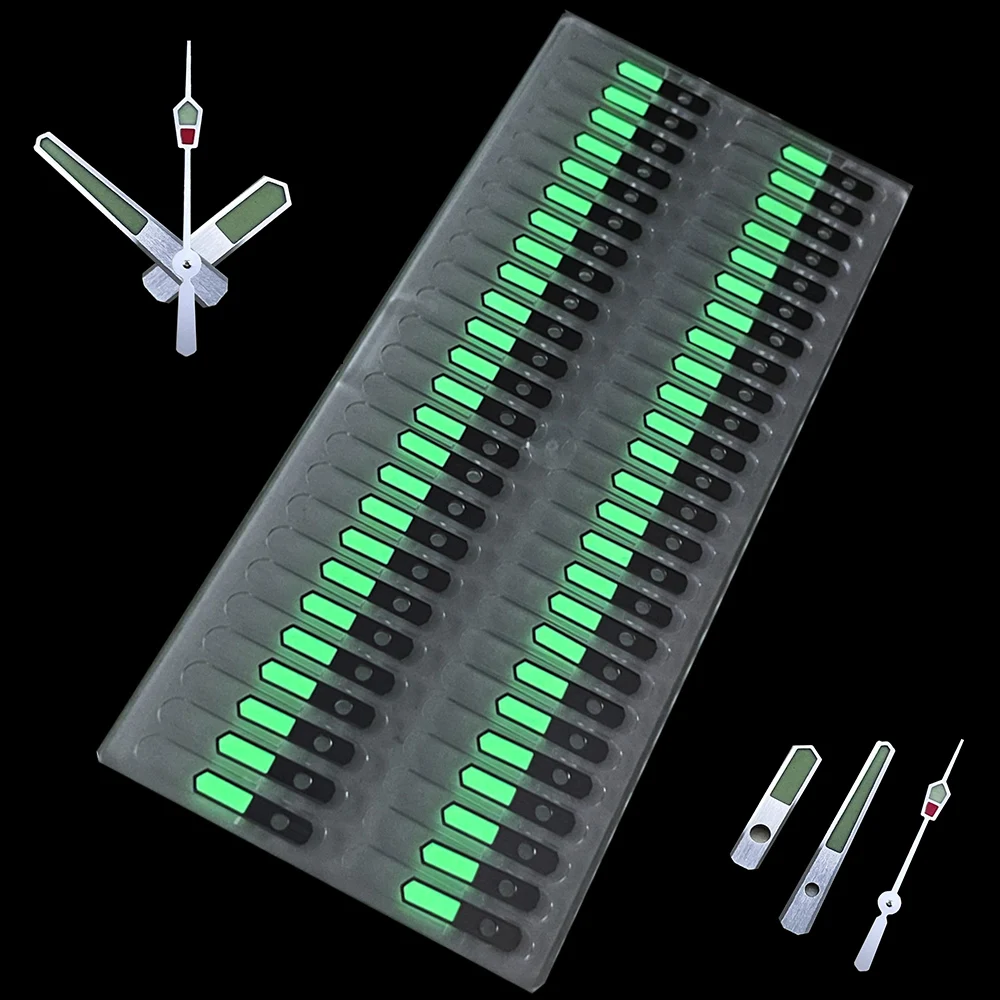 Standard NH35 Watch Hands Set Needles Hour/Minutes/Seconds Pointer with C3 Luminous Compatible to Drivers Series NH35A NH36 Movt
Standard NH35 Watch Hands Set Needles Hour/Minutes/Seconds Pointer with C3 Luminous Compatible to Drivers Series NH35A NH36 Movt