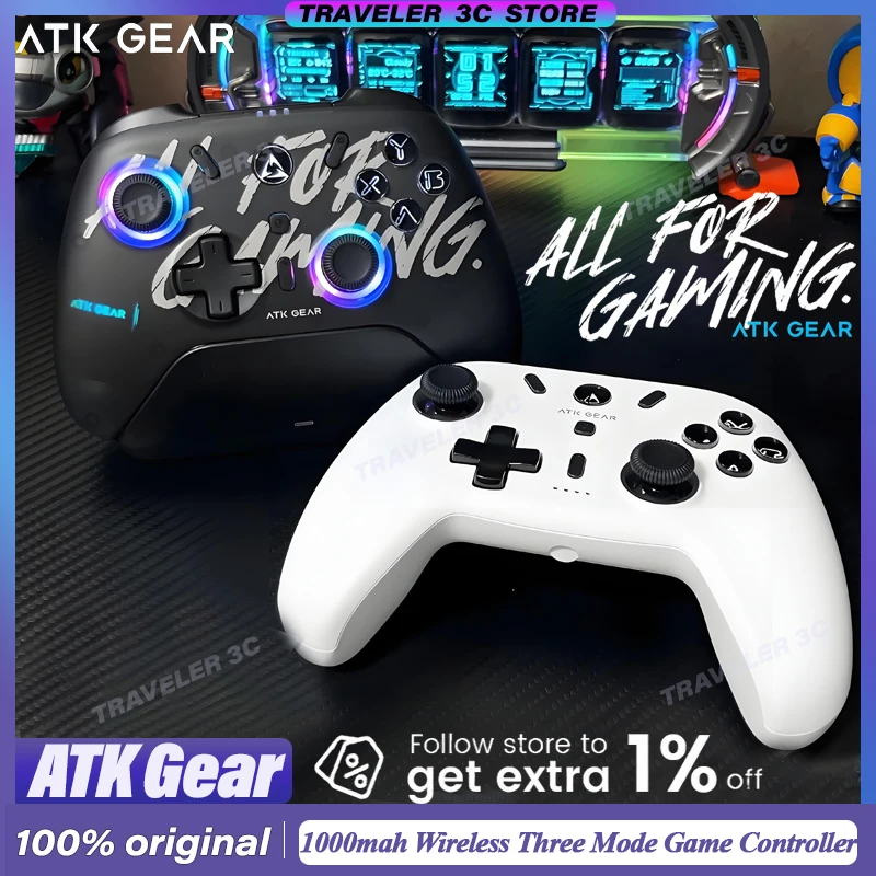 New Release ATK Tomahawk Series Wireless Game Controller 1000HZ 1000MAH ATK BATTLEAXE For Switch2 PC IOS Android Gamepad Gift
New Release ATK Tomahawk Series Wireless Game Controller 1000HZ 1000MAH ATK BATTLEAXE For Switch2 PC IOS Android Gamepad Gift