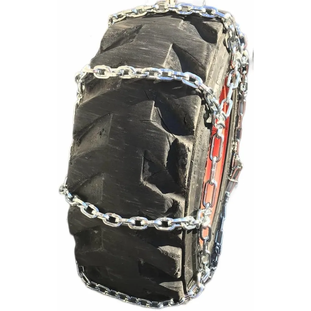 Forklift 27x10.50-15 5.5mm Square Tire Chains with Cams, Sold in Pairs
Forklift 27x10.50-15 5.5mm Square Tire Chains with Cams, Sold in Pairs
