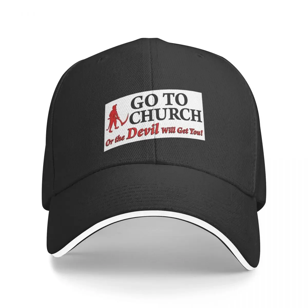 Go To Church Or The Devil Will Get You Baseball Cap Beach Outing Streetwear sun caps Hats For Men Women's
Go To Church Or The Devil Will Get You Baseball Cap Beach Outing Streetwear sun caps Hats For Men Women's