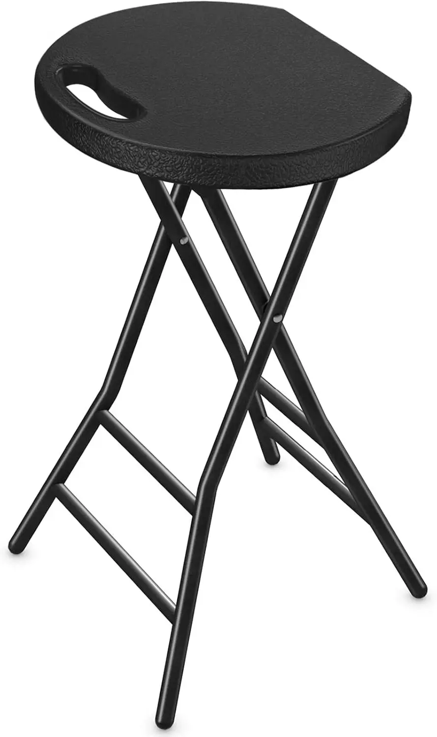 Folding Stool, 24 inch Tall Folding Bar Stool with Safety Lock, Metal and Plastic Foldable Stool
Folding Stool, 24 inch Tall Folding Bar Stool with Safety Lock, Metal and Plastic Foldable Stool