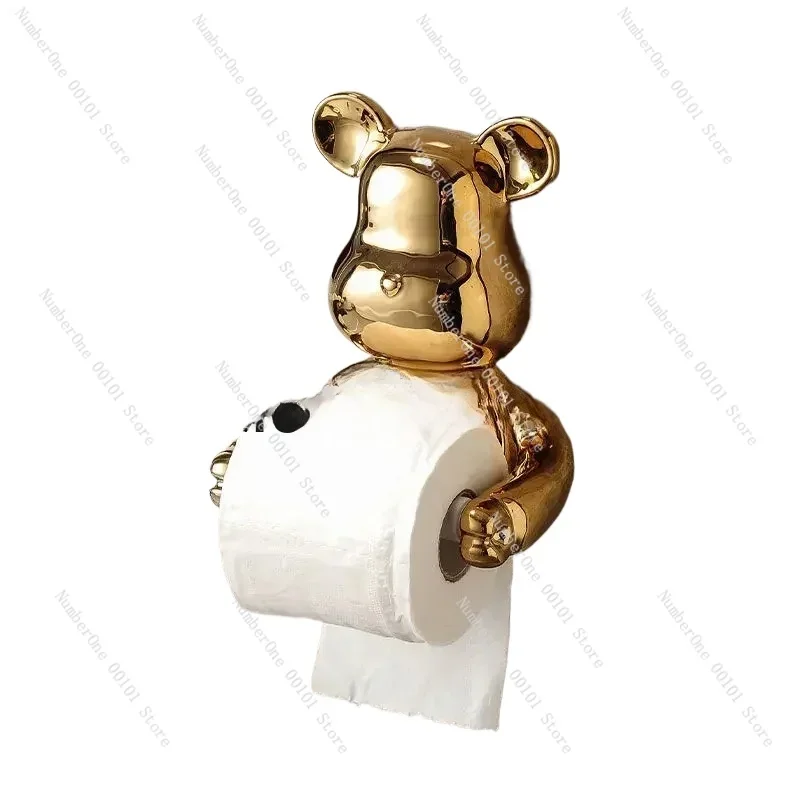 Luxury Bear Roll Paper Holder Household Toilet Face Towel Toilet Hanging Wall Waterproof Storage Tissue Box
Luxury Bear Roll Paper Holder Household Toilet Face Towel Toilet Hanging Wall Waterproof Storage Tissue Box