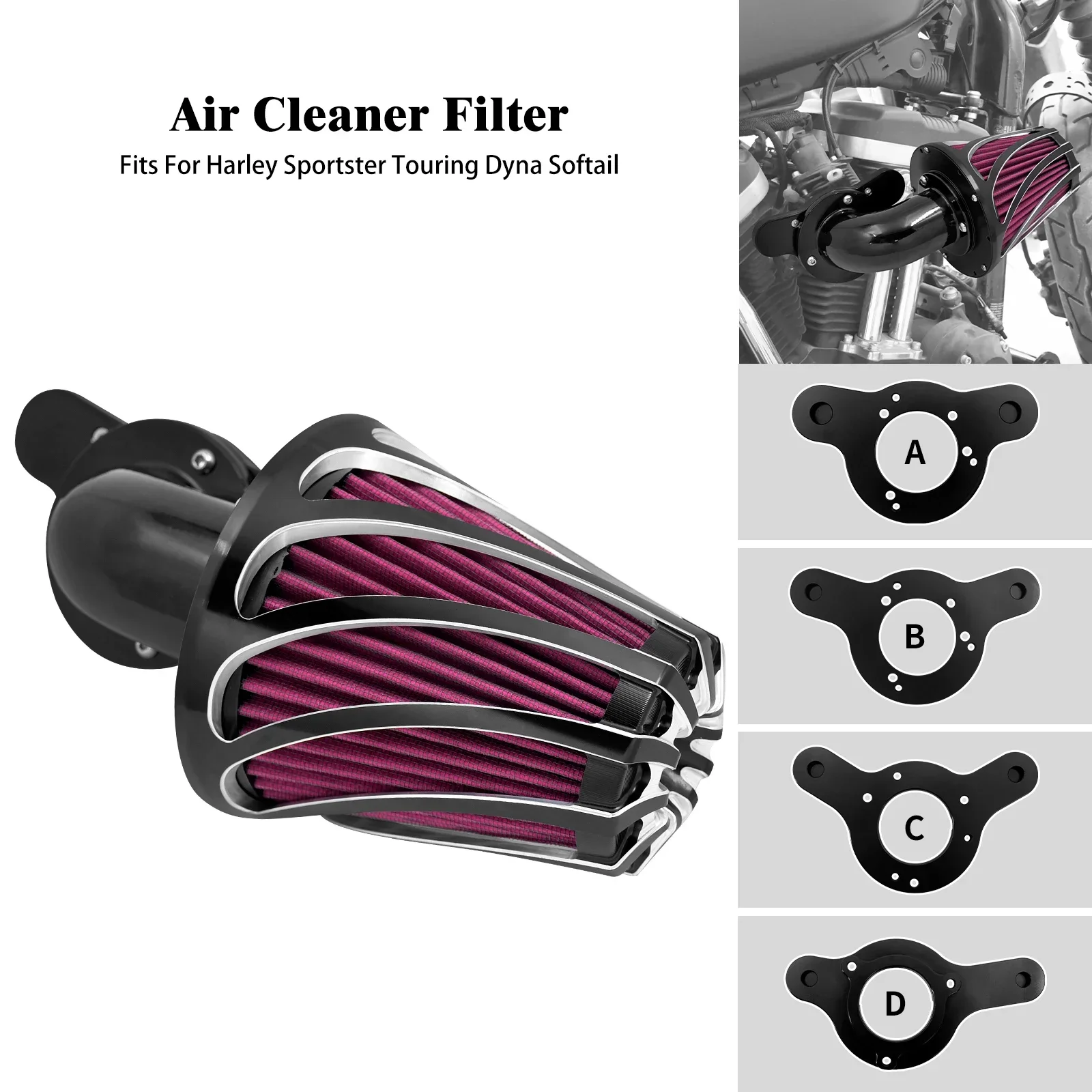 Motorcycle Intake Air Filter Cleaner For Harley XL Sportster 883 1200 Touring FLHTKANV Ultra Limited Anniversary Edition
Motorcycle Intake Air Filter Cleaner For Harley XL Sportster 883 1200 Touring FLHTKANV Ultra Limited Anniversary Edition