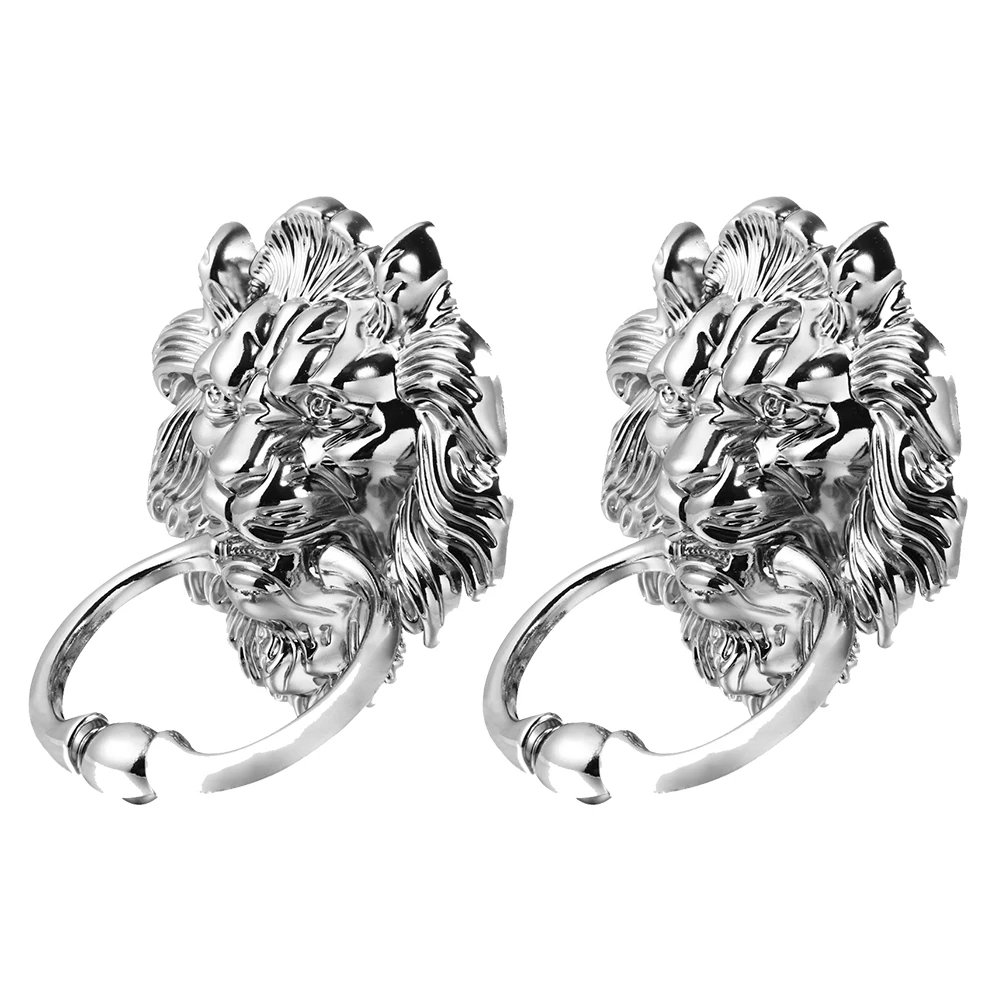 2Pcs Zinc Lion Head Lion Head Door Pull H les Silver Color Durable Cabinet Knobs for Dresser Drawers Wardrobes
2Pcs Zinc Lion Head Lion Head Door Pull H les Silver Color Durable Cabinet Knobs for Dresser Drawers Wardrobes