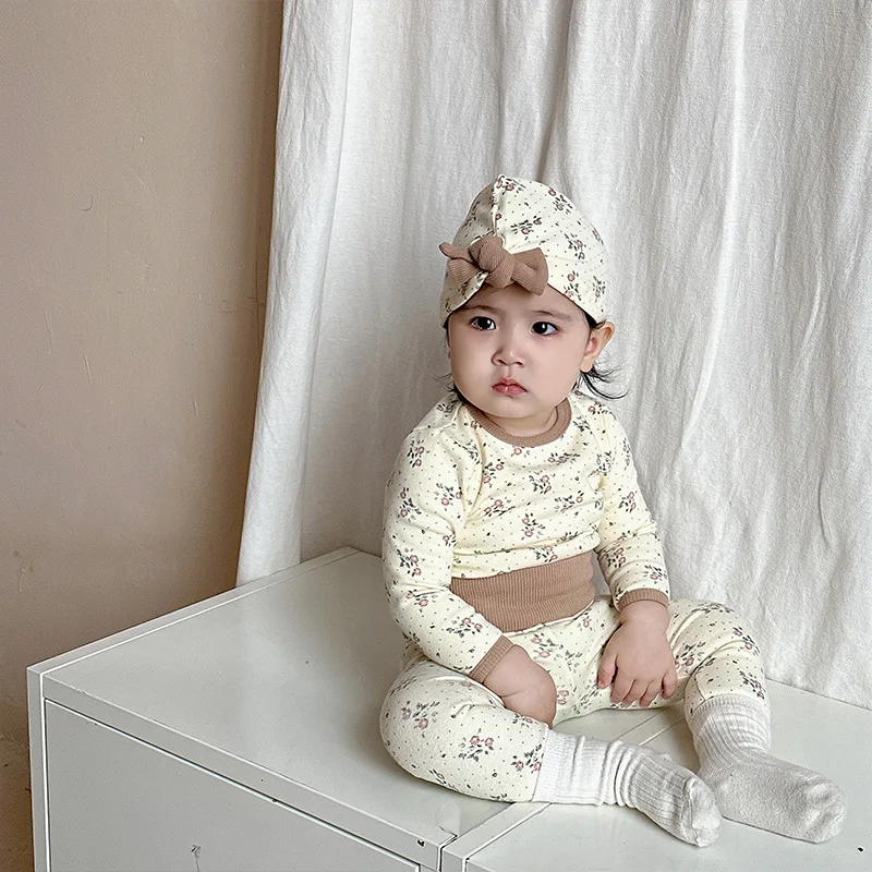 2025 Autumn New Baby Long Sleeve Home Wear Set Boy Girl Newborn Cotton Bodysuit Suit Infant Cute Floral Jumpsuit Casual Outfits
2025 Autumn New Baby Long Sleeve Home Wear Set Boy Girl Newborn Cotton Bodysuit Suit Infant Cute Floral Jumpsuit Casual Outfits