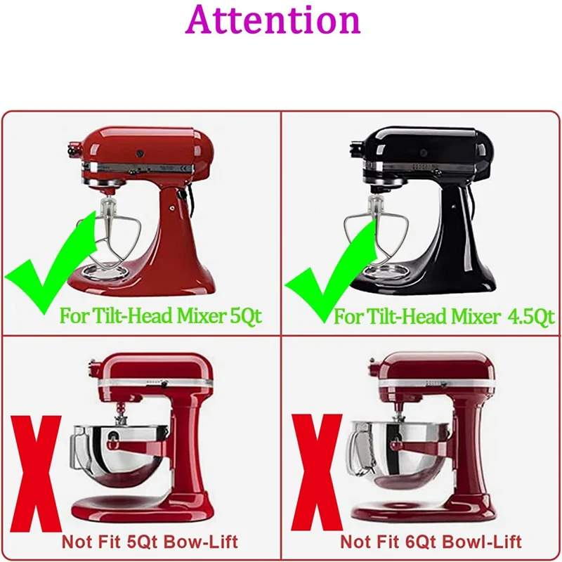 A28F-Stainless Steel Flex Edge Beater For Kitchenaid Mixer, Fits Tilt-Head Stand Mixer Bowls For 4.5-5 Quart Bowls
A28F-Stainless Steel Flex Edge Beater For Kitchenaid Mixer, Fits Tilt-Head Stand Mixer Bowls For 4.5-5 Quart Bowls