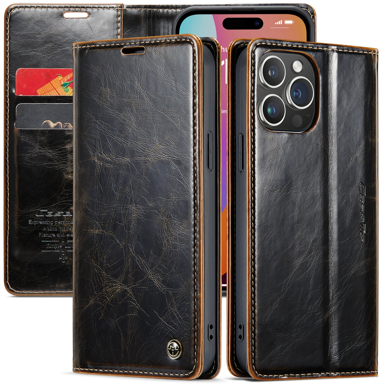 For Apple iPhone 15pro Phone Case Magnetic Wallet Card Slots Kickstand Flip PU Leather Covers
For Apple iPhone 15pro Phone Case Magnetic Wallet Card Slots Kickstand Flip PU Leather Covers