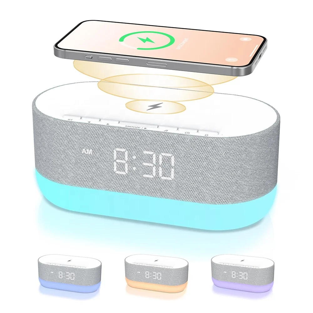 YYHC- Sound Machine with Alarm Clock Dual Speakers 21 HiFi Sounds 10W Wireless Charger White Noise Machine for Sleeping
YYHC- Sound Machine with Alarm Clock Dual Speakers 21 HiFi Sounds 10W Wireless Charger White Noise Machine for Sleeping