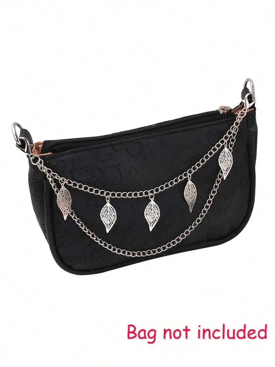 Double Layer Metal Chain Strap With Leaf Charms For Handbag Shoulder Bag Accessories
Double Layer Metal Chain Strap With Leaf Charms For Handbag Shoulder Bag Accessories