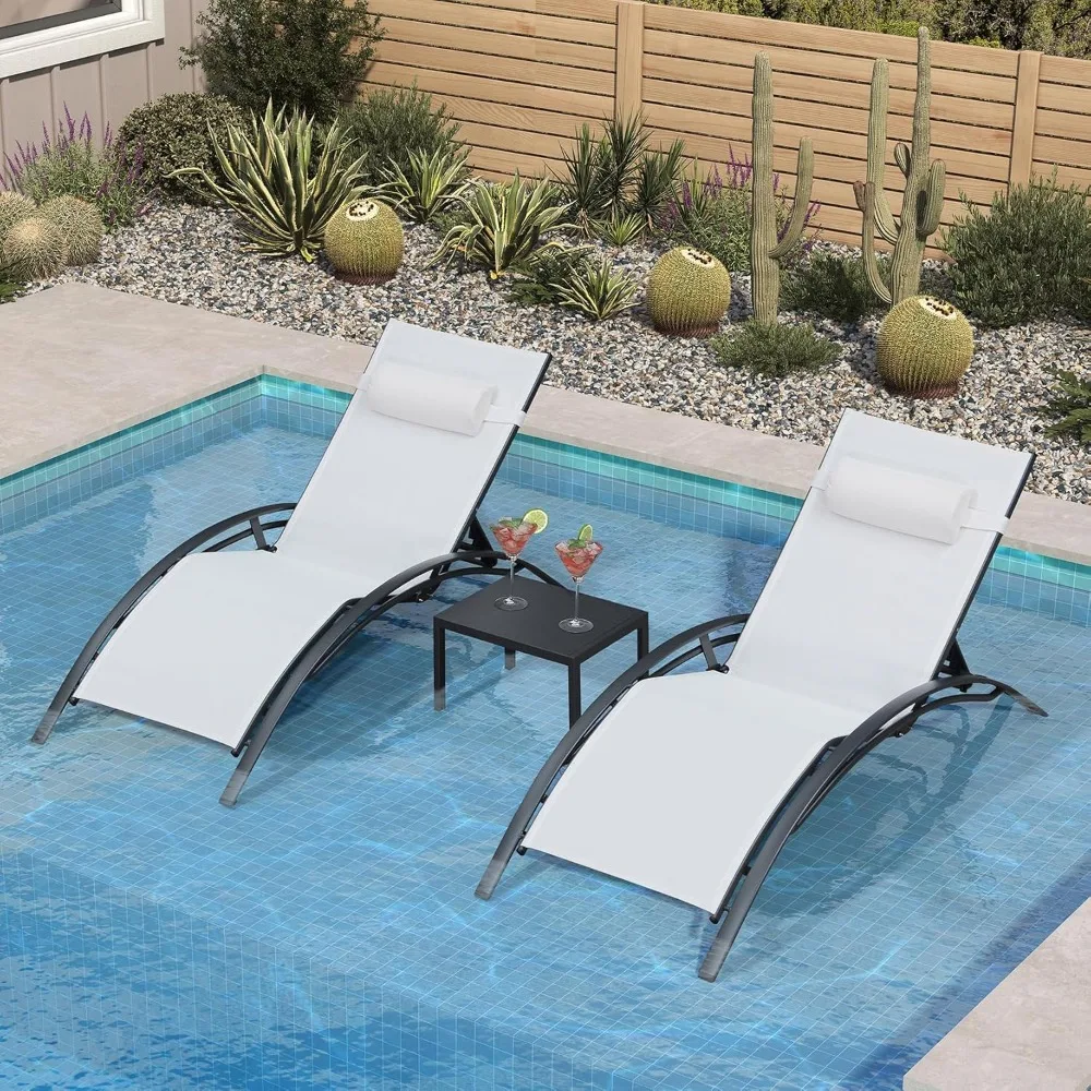 Patio Oversized Chaise Lounge Chair Set with Side Table Pool Adjustable Recliner Chairs for Outside Beach Outdoor Sunbathing Ta
Patio Oversized Chaise Lounge Chair Set with Side Table Pool Adjustable Recliner Chairs for Outside Beach Outdoor Sunbathing Ta