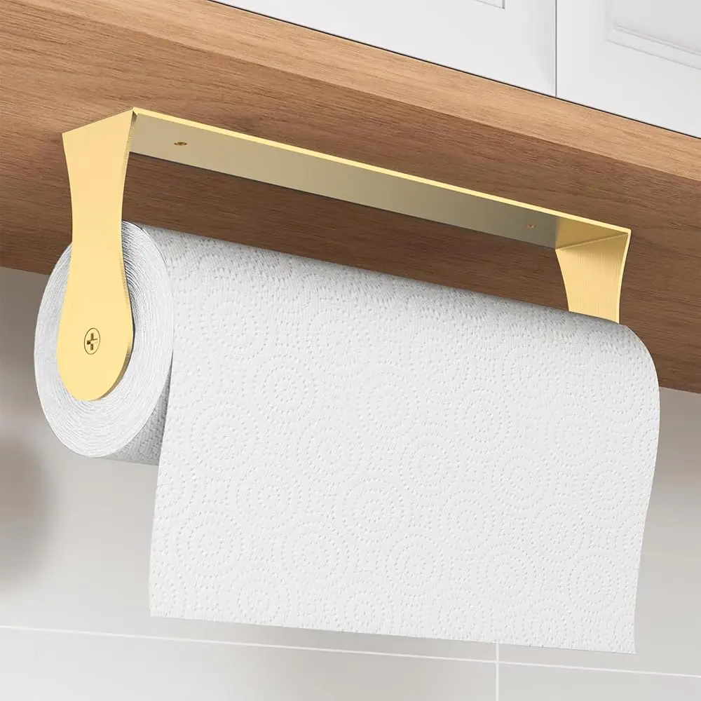 Paper Towel Holder Under Cabinet, Stainl Steel, Wall Mount Paper Towel Holder For Kitchen Bathroom, Adhesive Or Screws, Gold
Paper Towel Holder Under Cabinet, Stainl Steel, Wall Mount Paper Towel Holder For Kitchen Bathroom, Adhesive Or Screws, Gold