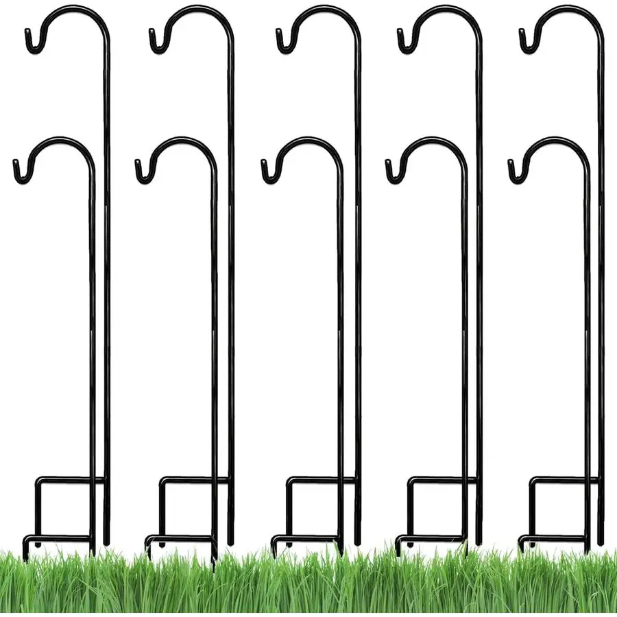 Ashman Shepherds Hook 10 Pack Black, 35 Inches Tall, Made of Premium Metal for Hanging Solar Light, Bird Feeders, Mason Jars, Ga
Ashman Shepherds Hook 10 Pack Black, 35 Inches Tall, Made of Premium Metal for Hanging Solar Light, Bird Feeders, Mason Jars, Ga