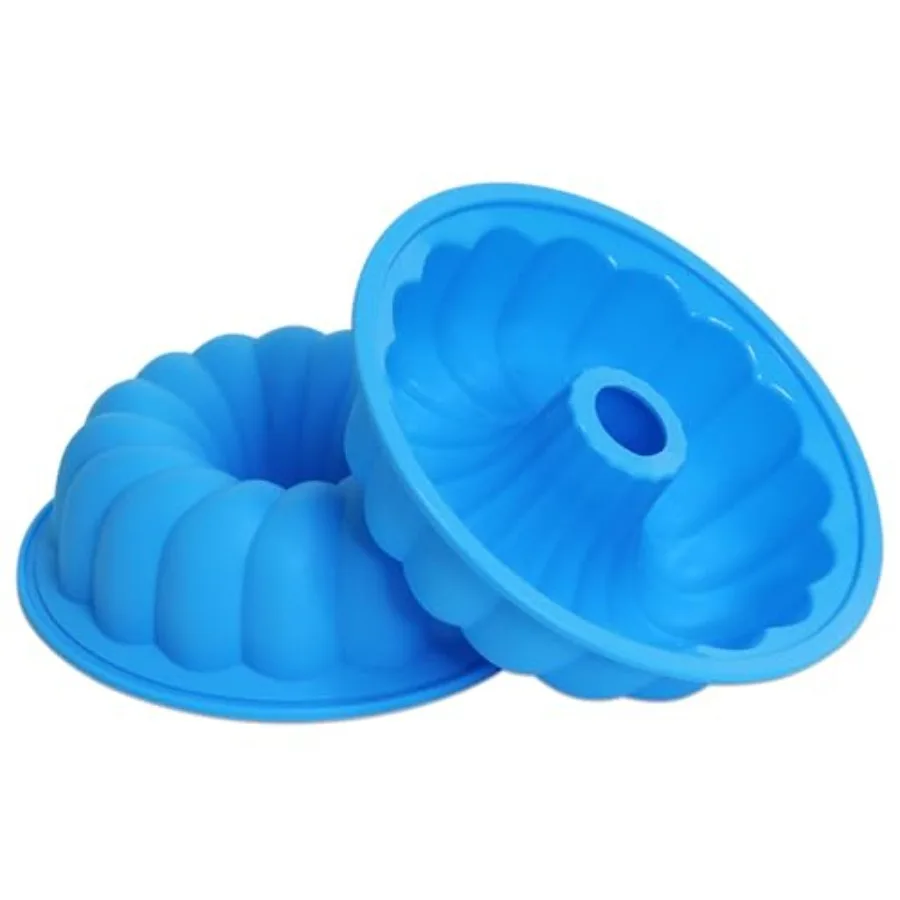 8 Inch Silicone Fulted Cake Pan 2PC, Blue Jello Mold, Cake Molds Easy to Clean, Reusable Silicone Tube Cake Pan Molds for Bakin
8 Inch Silicone Fulted Cake Pan 2PC, Blue Jello Mold, Cake Molds Easy to Clean, Reusable Silicone Tube Cake Pan Molds for Bakin