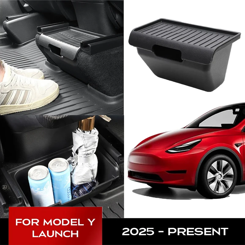 Rear Under Seat Storage Box for Tesla Model Y Juniper 2025+ Center Console Storage Tray with Non-slip Cover Car Interior Part
Rear Under Seat Storage Box for Tesla Model Y Juniper 2025+ Center Console Storage Tray with Non-slip Cover Car Interior Part