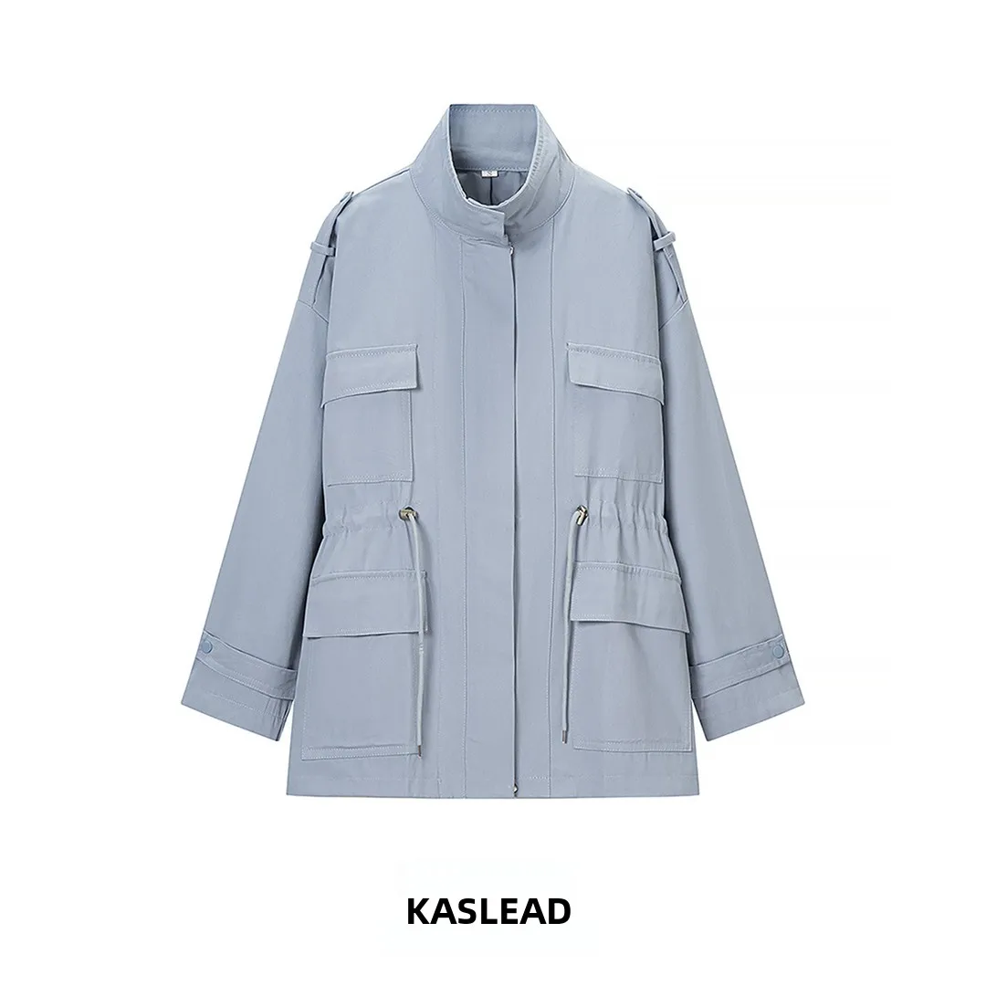 KASLEAD New Women's Fashionable Blue Mid-Length Jacket with Waist Cord Street Style Long Sleeve Polyester Fiber Versatile Out...
KASLEAD New Women's Fashionable Blue Mid-Length Jacket with Waist Cord Street Style Long Sleeve Polyester Fiber Versatile Out...
