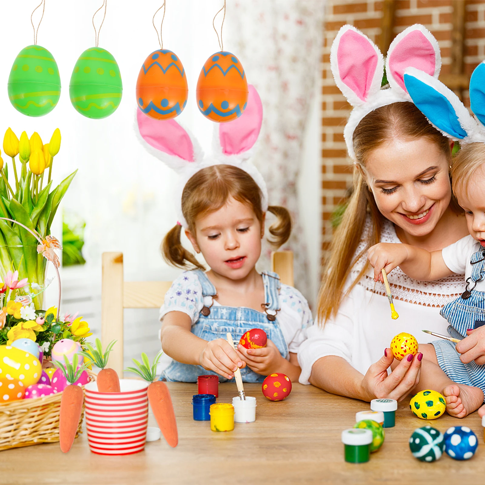 12pcs Plastic Easter Eggs Decor Fillable Plastic Easter Toy Ornament Party Holiday Decoration Craft Game
12pcs Plastic Easter Eggs Decor Fillable Plastic Easter Toy Ornament Party Holiday Decoration Craft Game