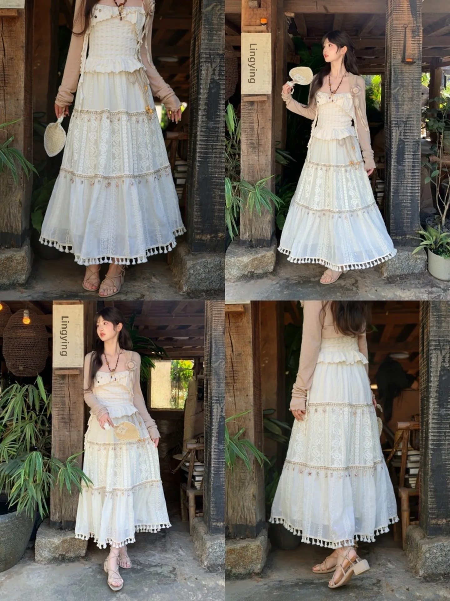 High Waist Bohemian Style Loose Long Skirt for Women Summer Tassel Splicing Design A-Line Midi Skirt Sweet Non-Stretch Polyes...
High Waist Bohemian Style Loose Long Skirt for Women Summer Tassel Splicing Design A-Line Midi Skirt Sweet Non-Stretch Polyes...
