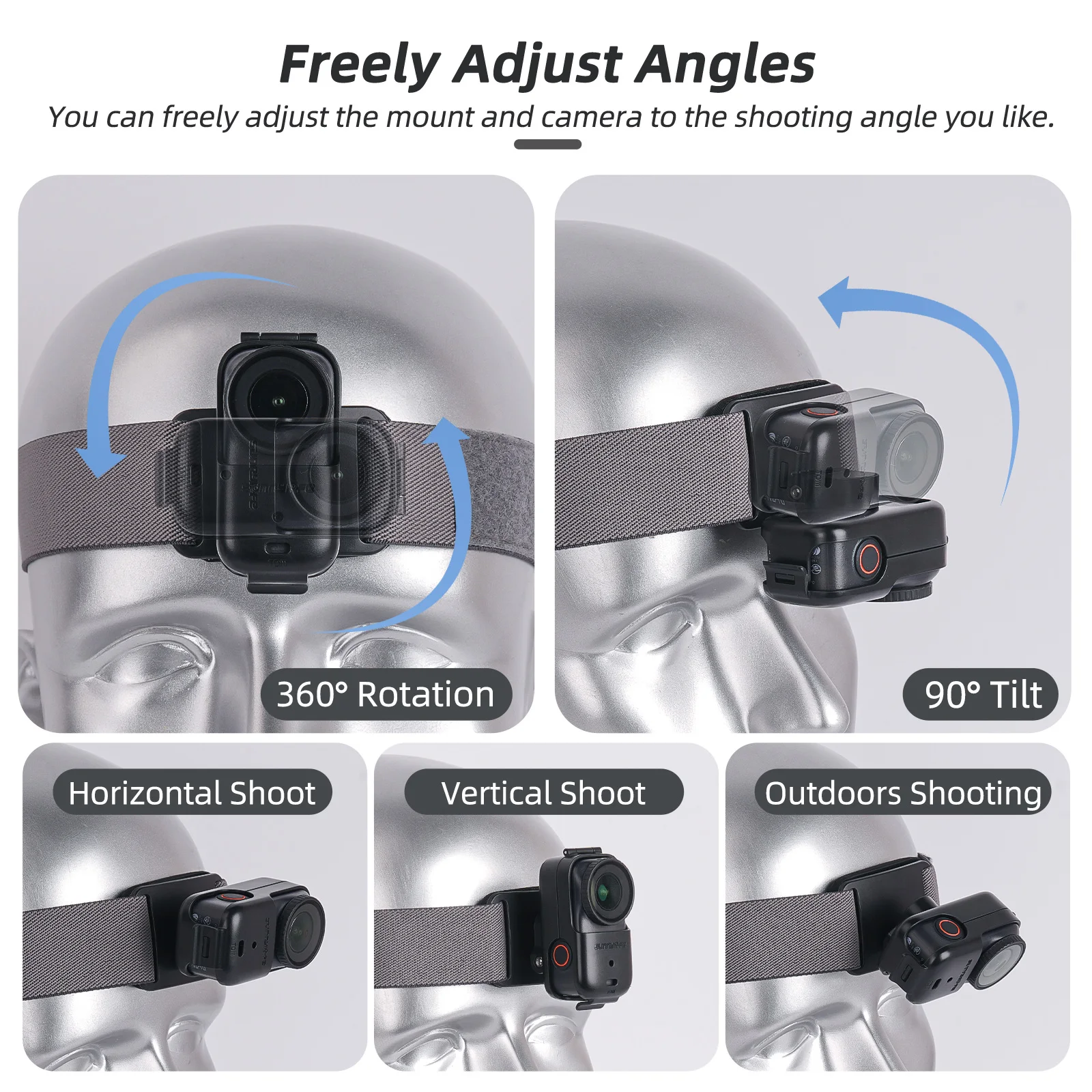 Vertical/Horizontal Headband Rotatable Elastic Retention Strap for DJI Osmo Nano Camera Accessories Adjustable Headband Mount
Vertical/Horizontal Headband Rotatable Elastic Retention Strap for DJI Osmo Nano Camera Accessories Adjustable Headband Mount