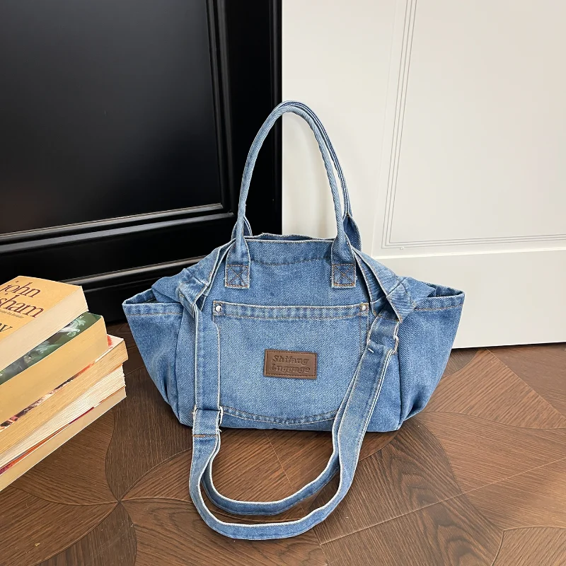 Korean Canvas Women Shoulder Bag Denim Cloth Female Student Tote Bag 2026 Large Fashion Ladies Hand Bags Girl Woman Handbags
Korean Canvas Women Shoulder Bag Denim Cloth Female Student Tote Bag 2026 Large Fashion Ladies Hand Bags Girl Woman Handbags