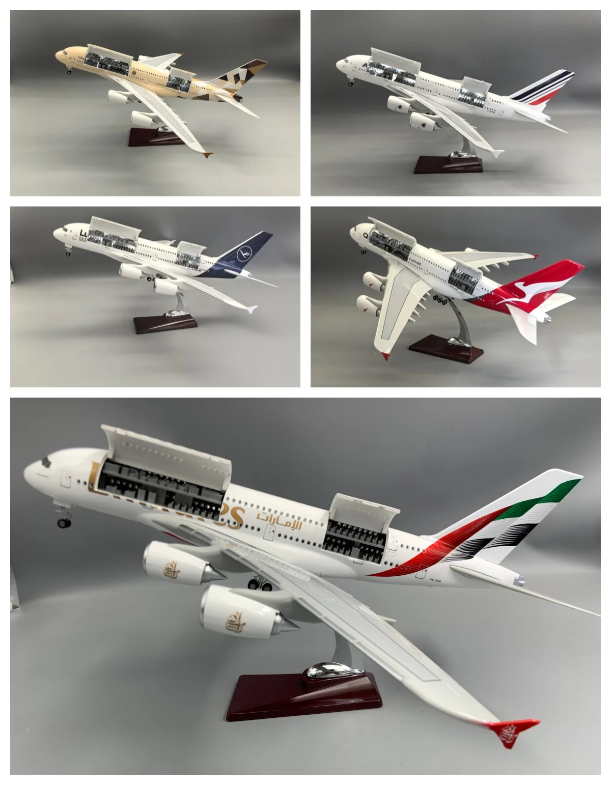 A380 UAE/Emirates Hatches Can Be Opened 47CM Scale Model A380 Series Airways Resin Adults Fun Miniature Airplane Collected Gift
A380 UAE/Emirates Hatches Can Be Opened 47CM Scale Model A380 Series Airways Resin Adults Fun Miniature Airplane Collected Gift