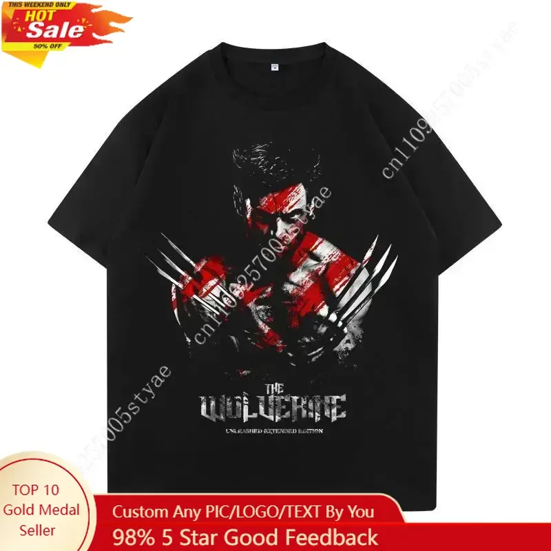 Marvel's "Wolverine: Deadpool" T-shirt, The Same Style for Both Men and Women, Pure Cotton Loose Short-sleeved Sporty Casual Top
Marvel's "Wolverine: Deadpool" T-shirt, The Same Style for Both Men and Women, Pure Cotton Loose Short-sleeved Sporty Casual Top
