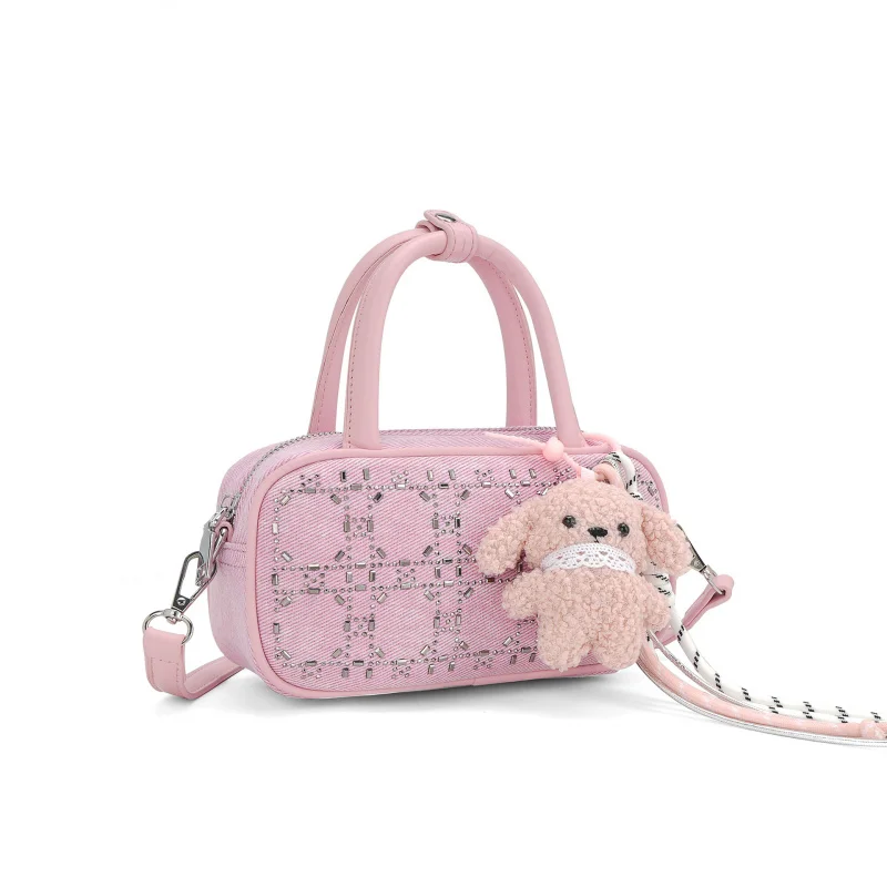 Popular heavy-duty handcrafted rhinestone-embellished evening clutch bag, suitable for commuting, crossbody Boston bag with pend
Popular heavy-duty handcrafted rhinestone-embellished evening clutch bag, suitable for commuting, crossbody Boston bag with pend