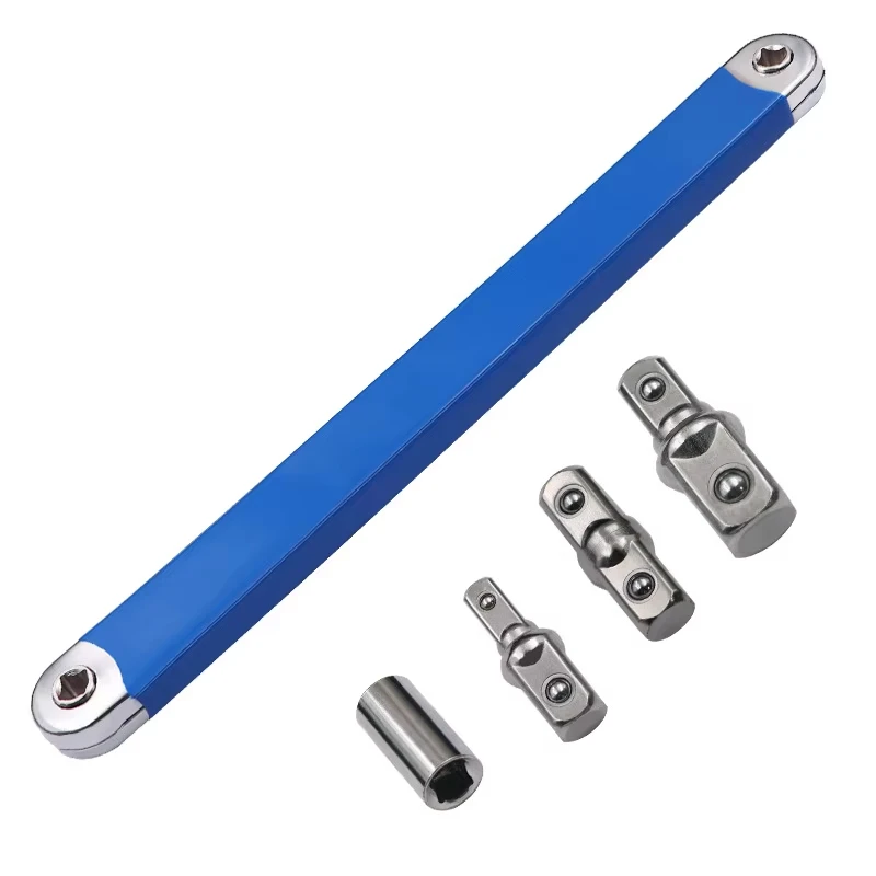 Профессиональный удлинитель-трещотка с адаптерами 1/2, 1/4, 3/8 дюйма, ударный гаечный ключ для ремонта автомобилей и работы в ограниченном пространстве
Профессиональный удлинитель-трещотка с адаптерами 1/2, 1/4, 3/8 дюйма, ударный гаечный ключ для ремонта автомобилей и работы в ограниченном пространстве