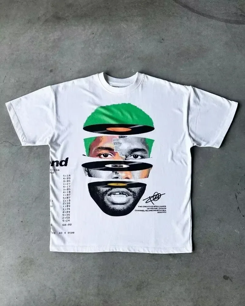Street portrait print men's Y2K new American Harajuku fashion couple casual loose oversized top retro short-sleeved T-shirt
Street portrait print men's Y2K new American Harajuku fashion couple casual loose oversized top retro short-sleeved T-shirt