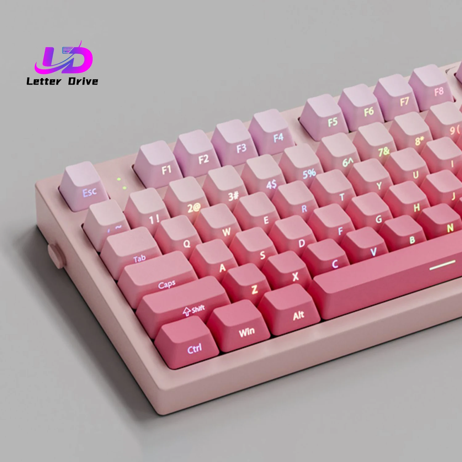 Gradient Pink Side Print RGB Backlit PBT Keycaps 135 Keys Cherry Profile Double Shot Keycaps for Cherry MX Switch Gamer Keyboard
Gradient Pink Side Print RGB Backlit PBT Keycaps 135 Keys Cherry Profile Double Shot Keycaps for Cherry MX Switch Gamer Keyboard