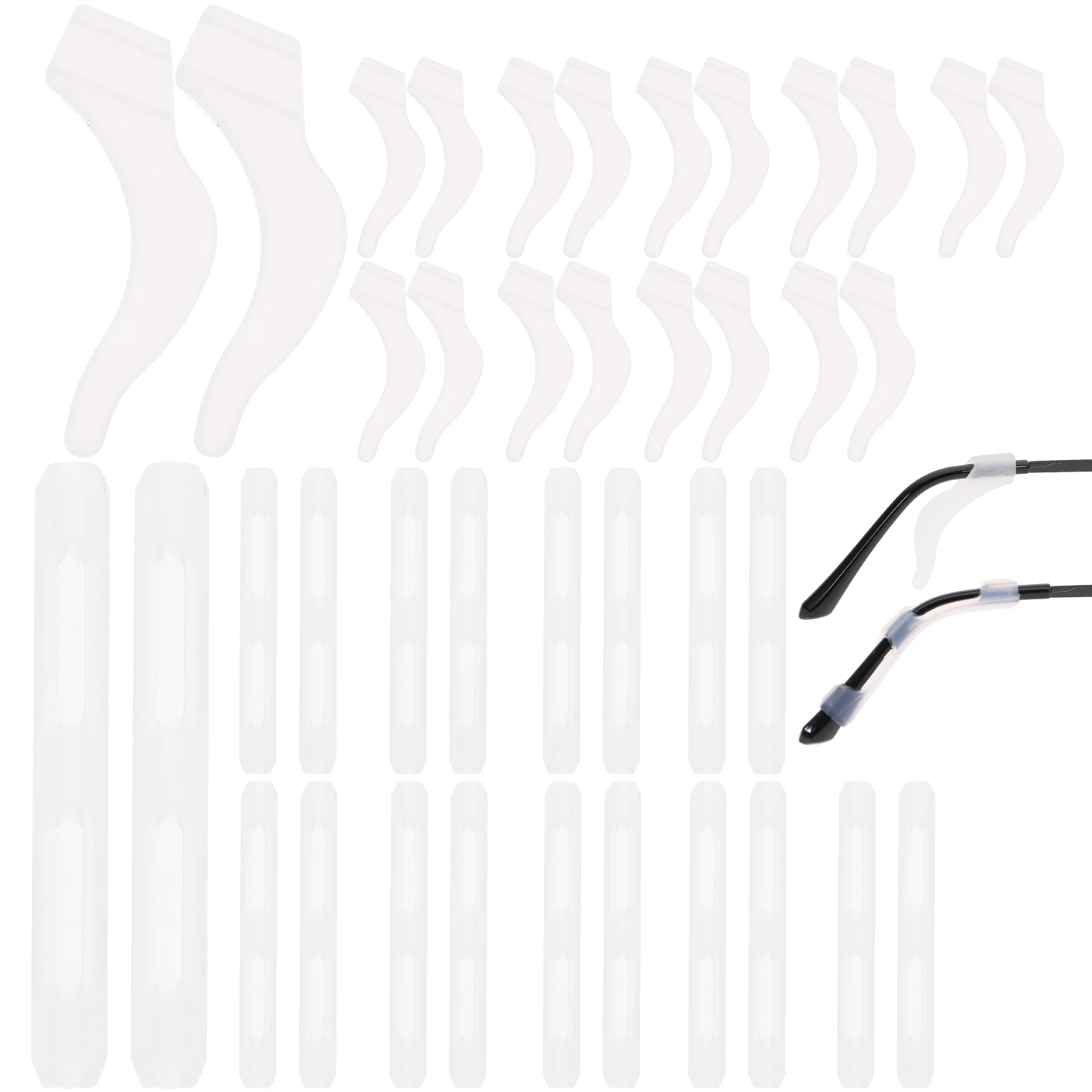 20 Pairs Eyeglass Ear Cushions Anti-Slip Glass Retainers Temple Tips For Daily Glass Ear Grip Wear Outdoor Sports
20 Pairs Eyeglass Ear Cushions Anti-Slip Glass Retainers Temple Tips For Daily Glass Ear Grip Wear Outdoor Sports