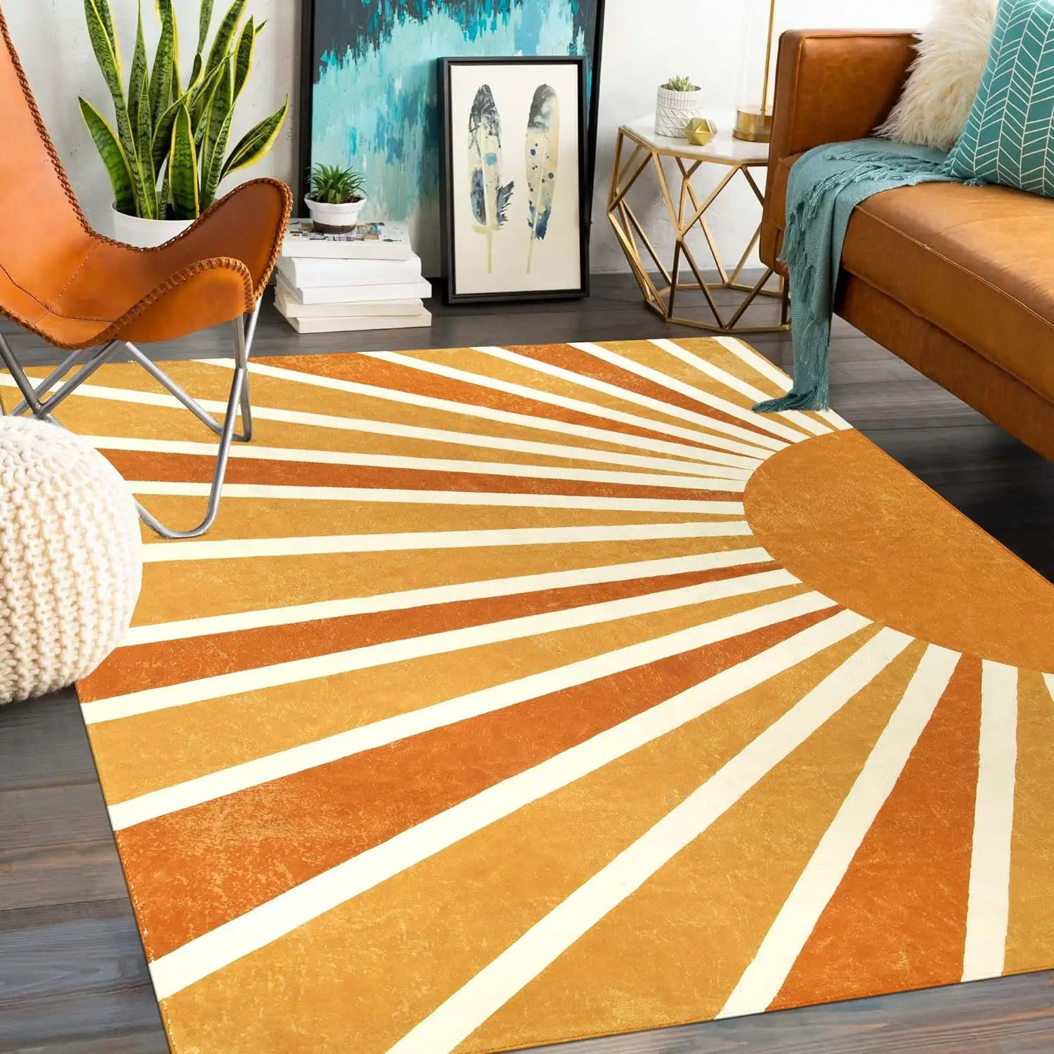 VIKAMA Faux Wool Sun Rug - Creative Solar Pattern Carpet for Bedroom & Living Room, Durable Stain-Resistant Floor Decor
VIKAMA Faux Wool Sun Rug - Creative Solar Pattern Carpet for Bedroom & Living Room, Durable Stain-Resistant Floor Decor