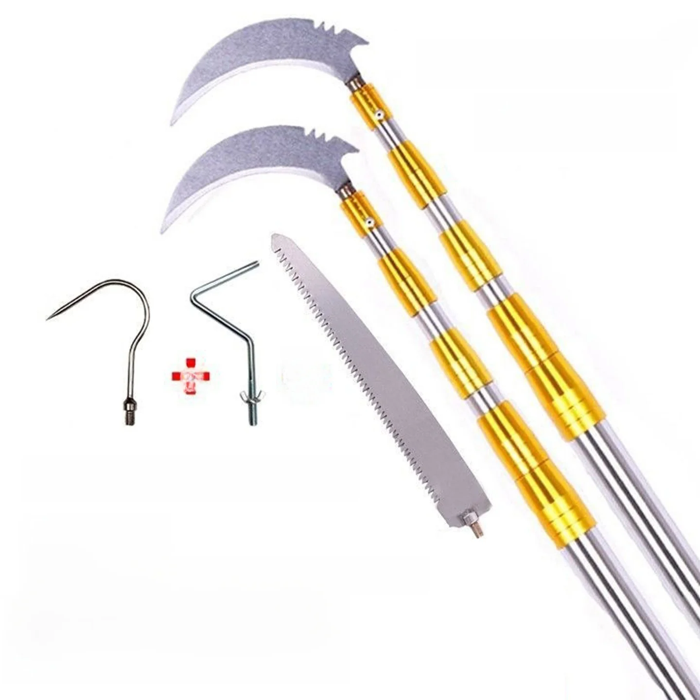Stainless Steel Extendable Fishing Grass Scythe Net Pole High Altitude Fruit Picking Pole Net Pole Hawthorn Hook Outdoor Camp...
Stainless Steel Extendable Fishing Grass Scythe Net Pole High Altitude Fruit Picking Pole Net Pole Hawthorn Hook Outdoor Camp...