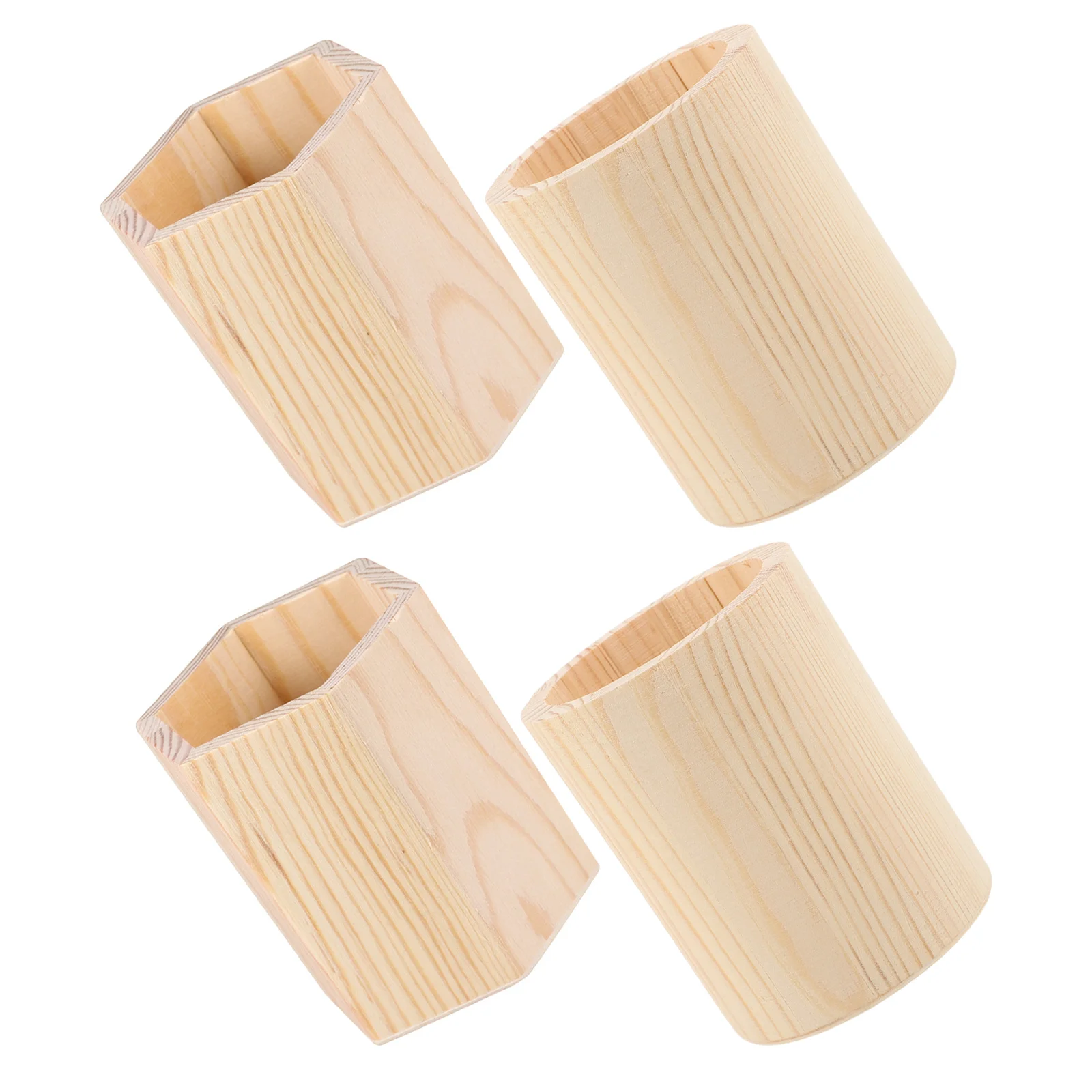 4Pcs Wood Pen Pencil Holder Unfinished Geometric Makeup Brush Organizer Desktop Storage Pot for Office Study Rustic Pen Holder
4Pcs Wood Pen Pencil Holder Unfinished Geometric Makeup Brush Organizer Desktop Storage Pot for Office Study Rustic Pen Holder