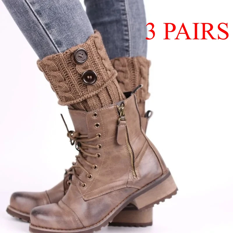 3 Pair Women Short Button Crochet Leg Warmers Winter Fall Knit Boot Cuffs Socks Boot Warmers Boot Toppers Gaiters
3 Pair Women Short Button Crochet Leg Warmers Winter Fall Knit Boot Cuffs Socks Boot Warmers Boot Toppers Gaiters