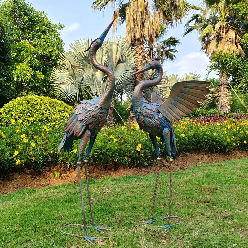 Outdoor Courtyard Garden Retro Decoration Ornaments Creative Iron Animal Gardens Antique Bronze Crane Decorations
Outdoor Courtyard Garden Retro Decoration Ornaments Creative Iron Animal Gardens Antique Bronze Crane Decorations
