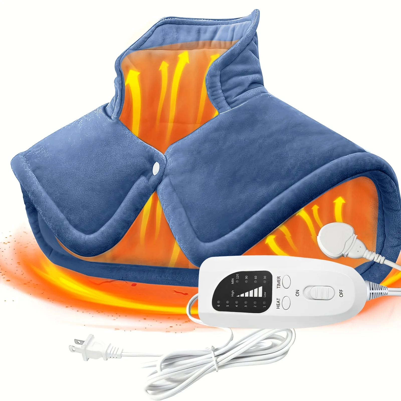 Graphene-Infused Heating Shawl for Gentle, Even Warmth on Neck, Shoulders & Back • Soft, Breathable Flannel Fabric with Natural Temperature Comfort • Lightweight, Flexible Design for Easy Wear at Home or Office • Simple One-Touch Control for Adjustable He
Graphene-Infused Heating Shawl for Gentle, Even Warmth on Neck, Shoulders & Back • Soft, Breathable Flannel Fabric with Natural Temperature Comfort • Lightweight, Flexible Design for Easy Wear at Home or Office • Simple One-Touch Control for Adjustable He