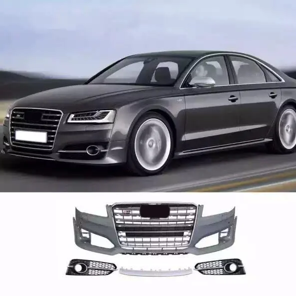 Детали для модификации автомобиля для A8, комплект кузова, передний бампер с обновлением радиатора S8 2015-2017, детали для настройки
Детали для модификации автомобиля для A8, комплект кузова, передний бампер с обновлением радиатора S8 2015-2017, детали для настройки