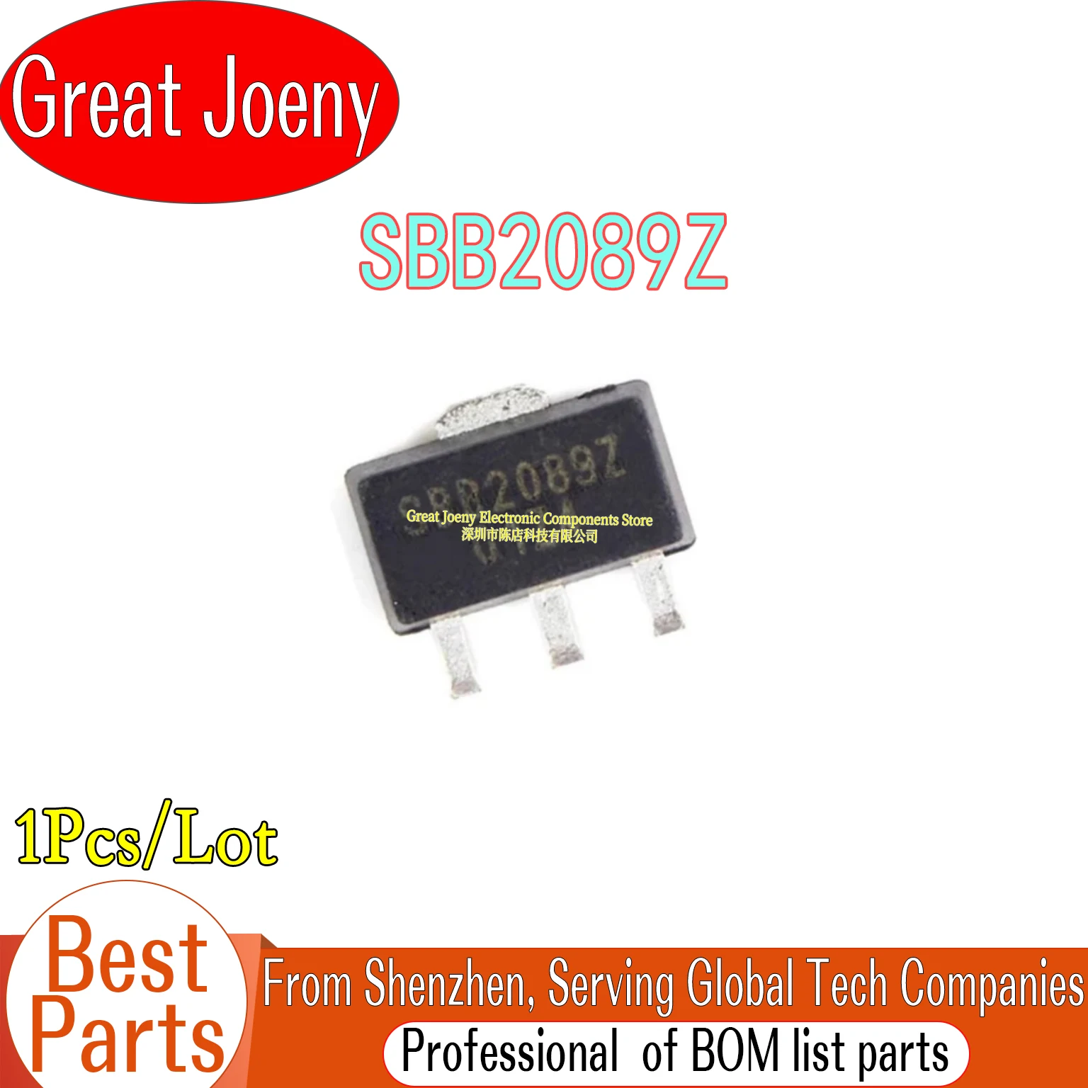 100% New Original SBB2089Z SBB-2089Z IC RF Power Tube Chipset SOT-89-3
100% New Original SBB2089Z SBB-2089Z IC RF Power Tube Chipset SOT-89-3
