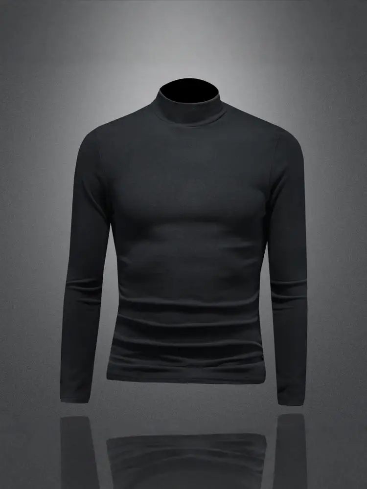 Утепленная двусторонняя флисовая футболка с высоким воротником для мужчин, новая зимняя теплая футболка с длинным рукавом, нижний слой одежды, топ
Утепленная двусторонняя флисовая футболка с высоким воротником для мужчин, новая зимняя теплая футболка с длинным рукавом, нижний слой одежды, топ